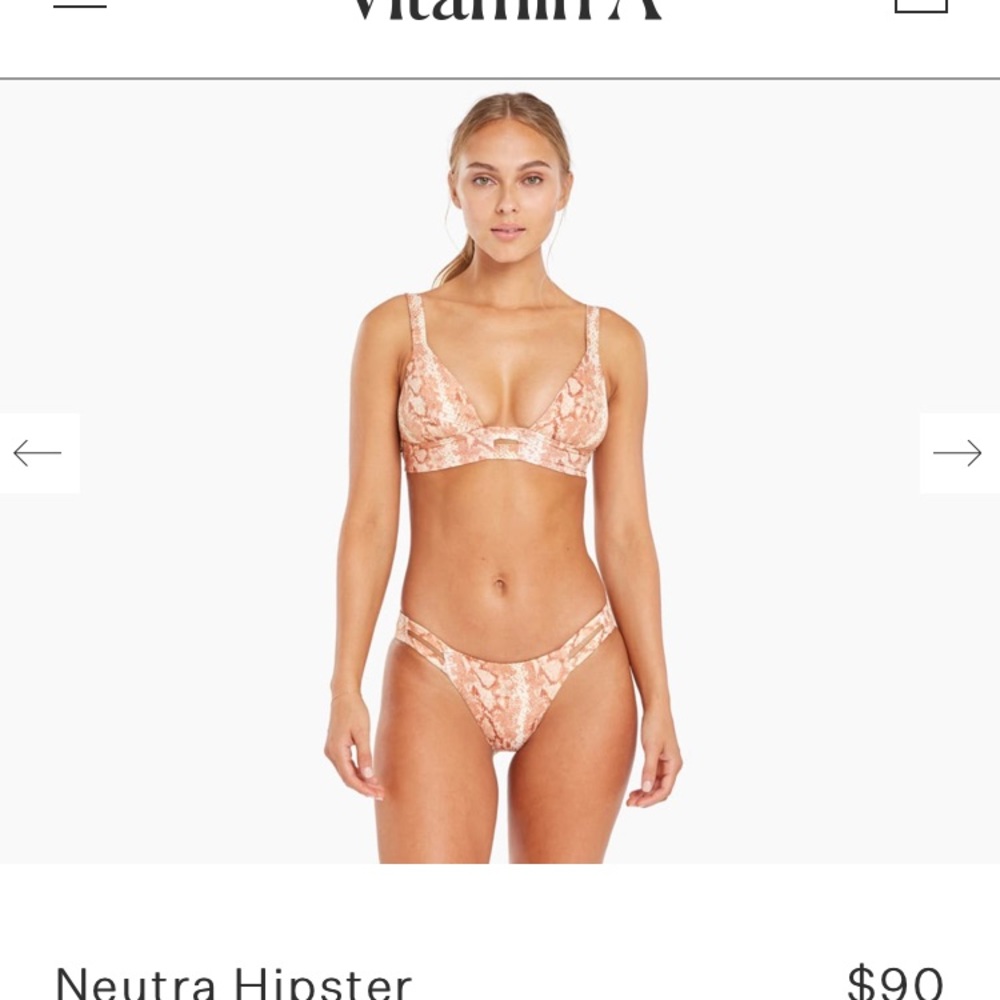 WORN ONCE Vitamin A Neutra Bralette